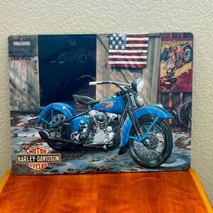 Harley - Davidson At Your Service Tin Metal Sign Artworks By Artist Scott Jacobs